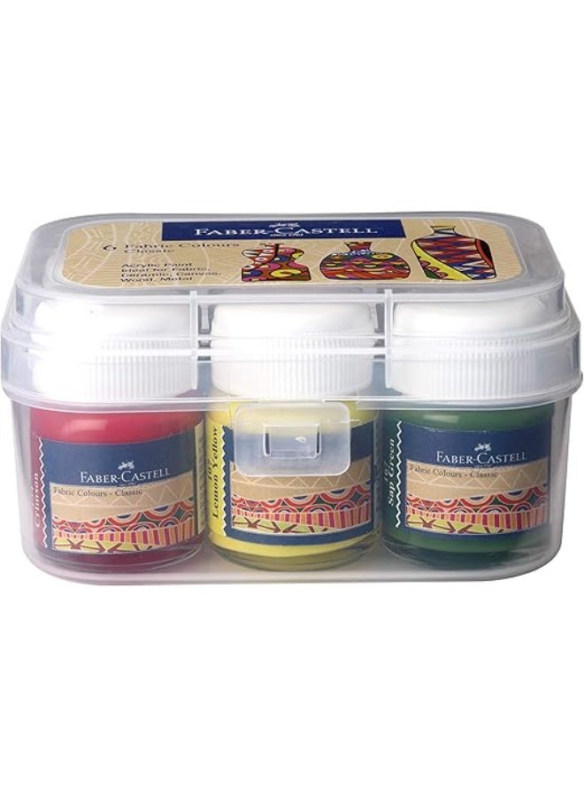 Faber-Castell-Fabric Colors Set of 6 - Image 2